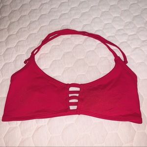 Midori Swim Red Bikini Top